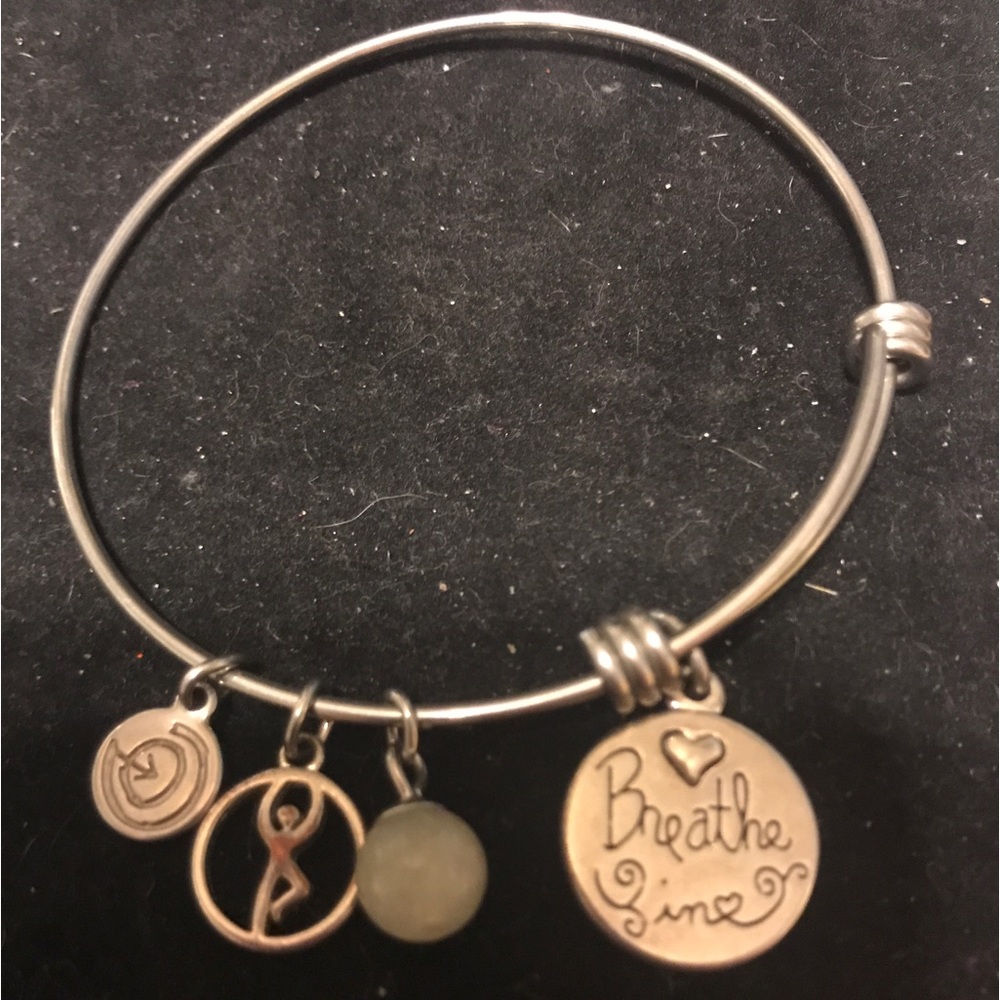 Love This Life yoga charm bracelet
